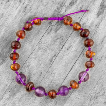 bratara terapeutica chihlimbar baltic & ametist