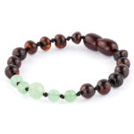 bratara bebelusi chihlimbar negru aventurin