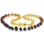 Colier chihlimbar copii ~ model curcubeu