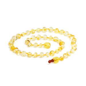 colier chihlimbar galben