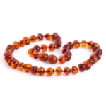 colier colier chihlimbar copii maro coniac