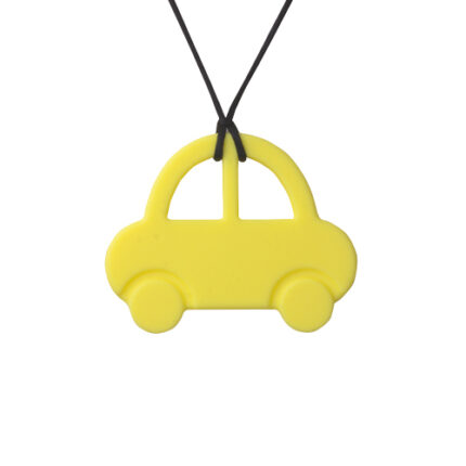 Colier alaptare model masină galbenă