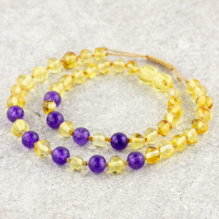 set bratari familie chihlimbar galben ametist