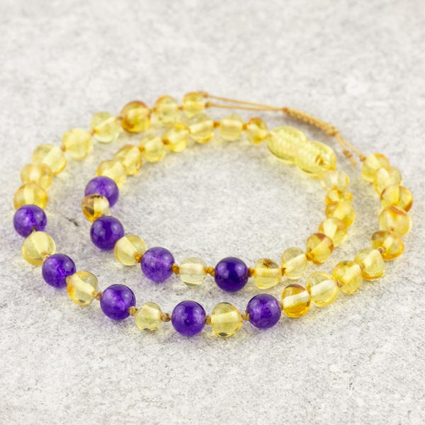 set bratari familie chihlimbar galben ametist