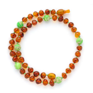 colier copii chihlimbar baltic maro jasp regalit verde