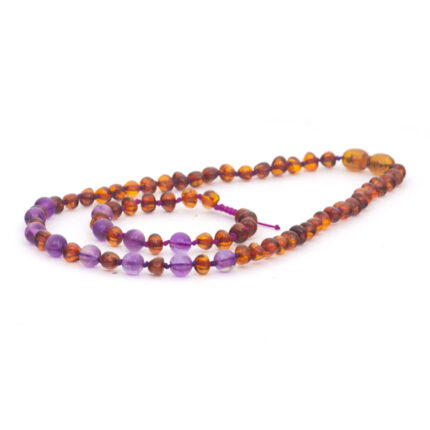 Set colier bratara chihlimbar maro&ametist