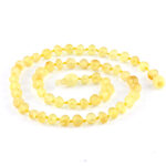 Colier chihlimbar copii  model miere mat