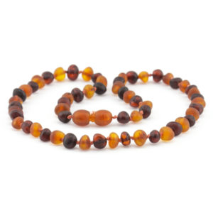 colier chihlimbar copii coniac cires mat