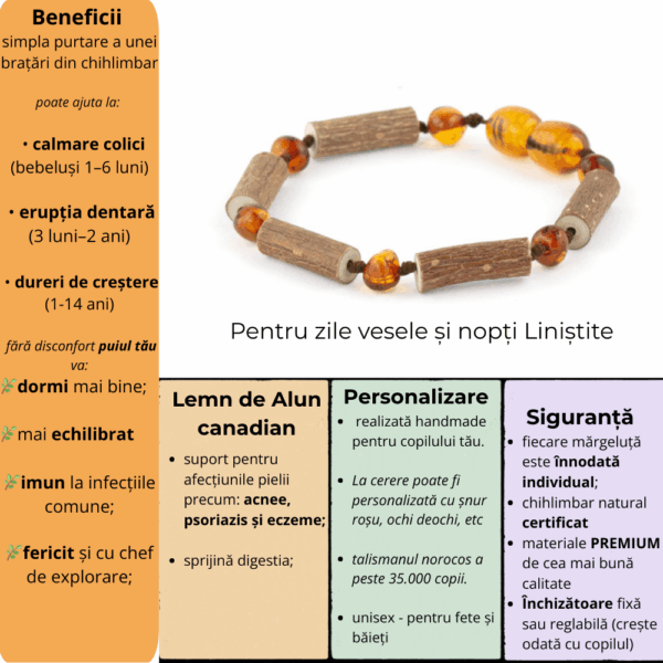 infografic beneficii lemn de alun si chihlimbar baltic