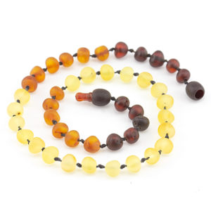 colier chihlimbar copii curcubeu mat