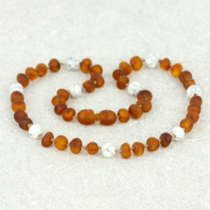 colier copii chihlimbar baltic maro mat turcuaz