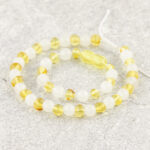 Set Brățări Jad Alb & Chihlimbar Galben – Copil + Adult | Puritate și Armonie pentru Toată Familia