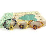 Brățară din chihlimbar baltic - flower power