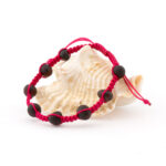 Brățară copii shamballa din chihlimbar baltic mat - Realizată Manual, Nod cu Nod