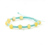 chihlimbar alb - șnur turcuaz