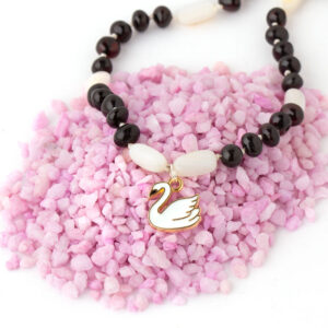 colier copii chihlimbar baltic sidef pandantiv lebada