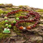 colier copii chihlimbar baltic charm broscuta jasp verde