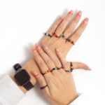 Inel chihlimbar natural & sferă culoarea lunii de nastere