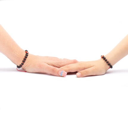 set bratari snur rosu chihlimbar