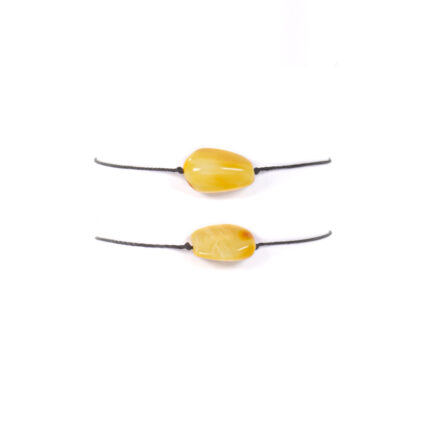 bratari cuplu chihlimbar alb snur negru lantisoare de bebelusi