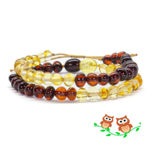 bratari de cuplu din chihlimbar baltic miere cires