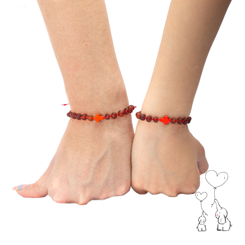 Set bratari adut copil din chihlimbar