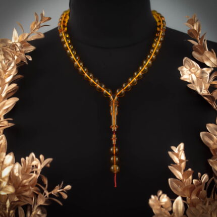 Metanier chihlimbar, 33 boabe rotunde, culoare galben