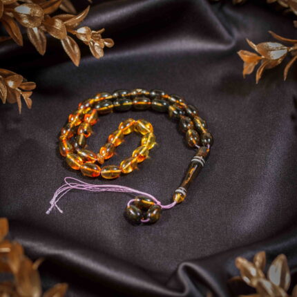 Metanier ortodox, chihlimbar multicolor, 33 boabeM006