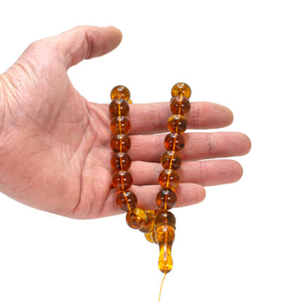 M001 | Metanii din chihlimbar cu bile de 15 mm