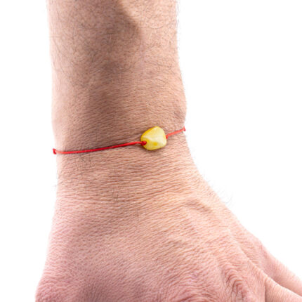 bratara chihlimbar reglabila snur rosu