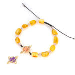 bratara dama din chihlimbar cuart roz si clarm planeta mov