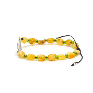 bratara din chihlimbar natural decorata cu pandantiv verde broasca testoasa